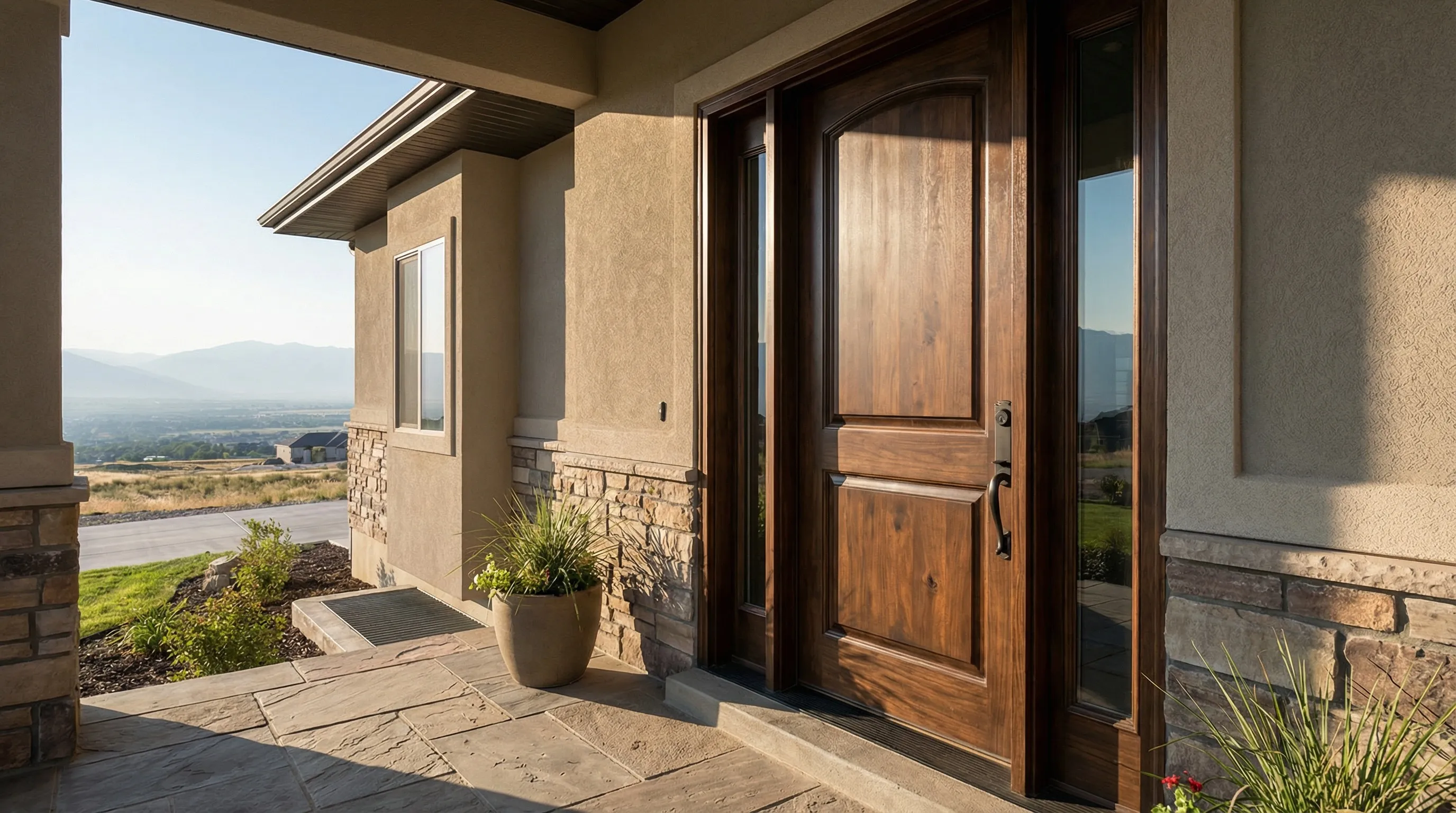 Modern door installation